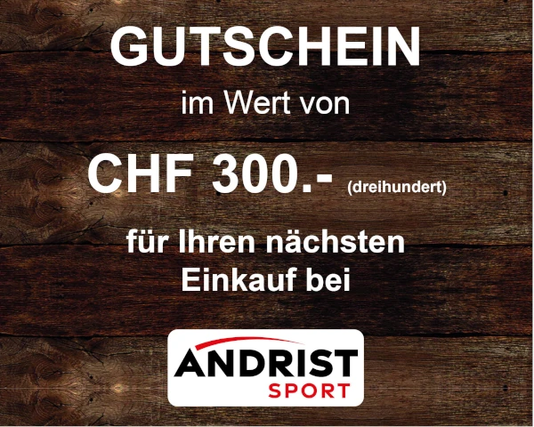 ANDRIST Sport Geschenkgutschein CHF 300.-