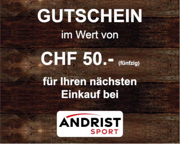 ANDRIST Sport Geschenkgutschein CHF 50.-